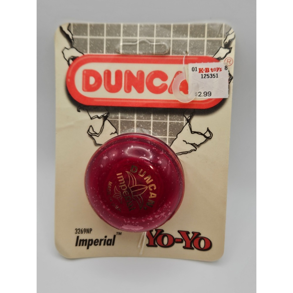 Vintage Duncan Imperial Yo-Yo 3269NP Red Translucent Made in USA New 1994 NIP